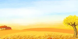 秋天大气海报背景图片