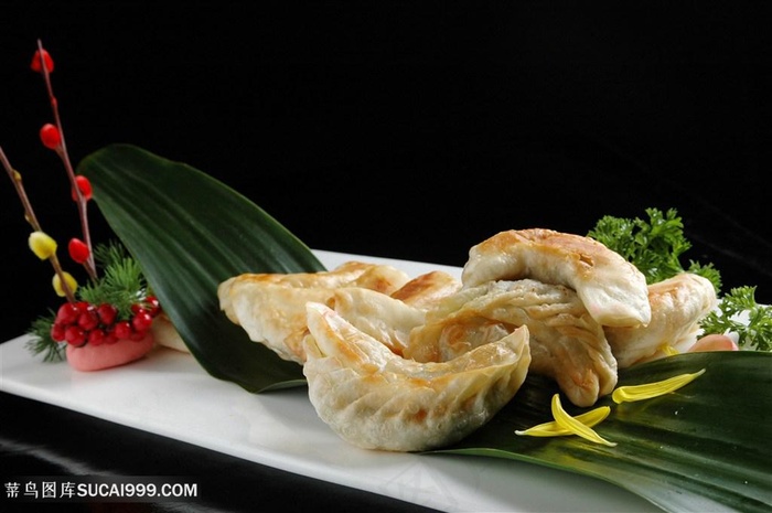 鸡汁锅贴饺的美食图片