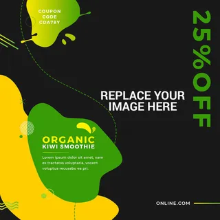 广告销售黑绿横幅素材