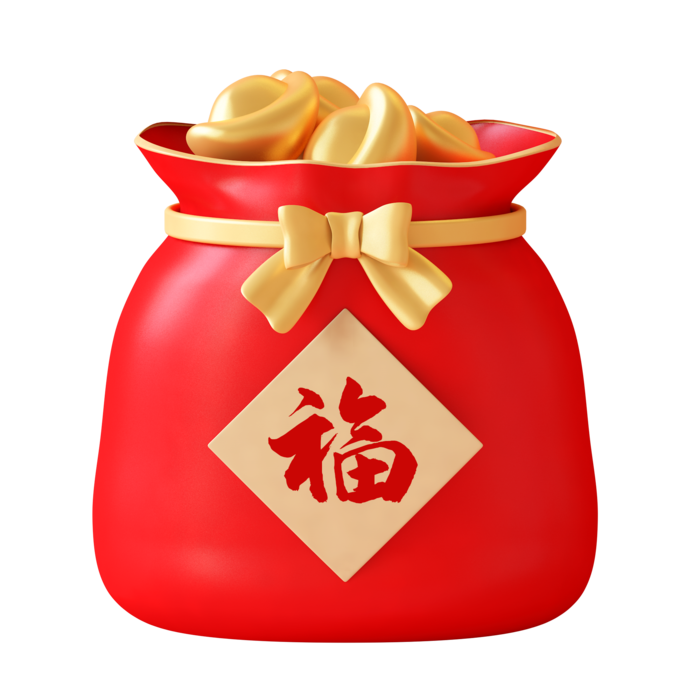 新年元素素材红色喜庆新春兔年