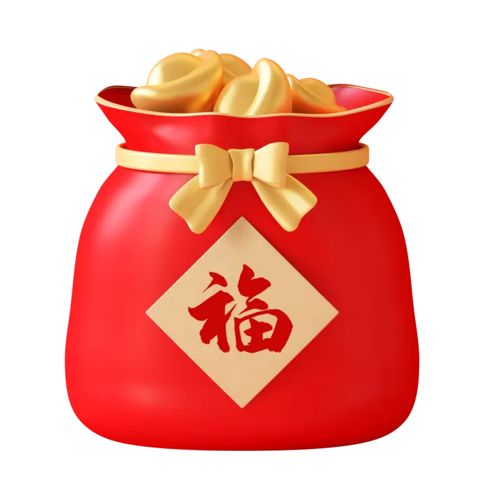 新年元素素材红色喜庆新春兔年