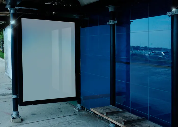 灯箱样机 公交站 广告牌 户外广告  (1)psd模版下载