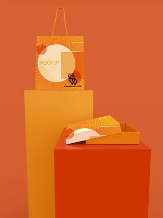 包装智能贴图样机VI效果PSD素材