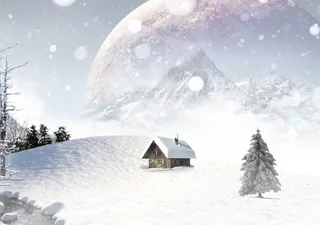 圣诞节冬天背景风景