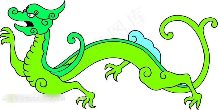 吉祥龙纹图案素材