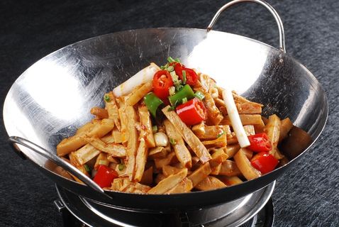 干锅美食焖锅湘菜麻辣香辣纸锅干锅脆笋