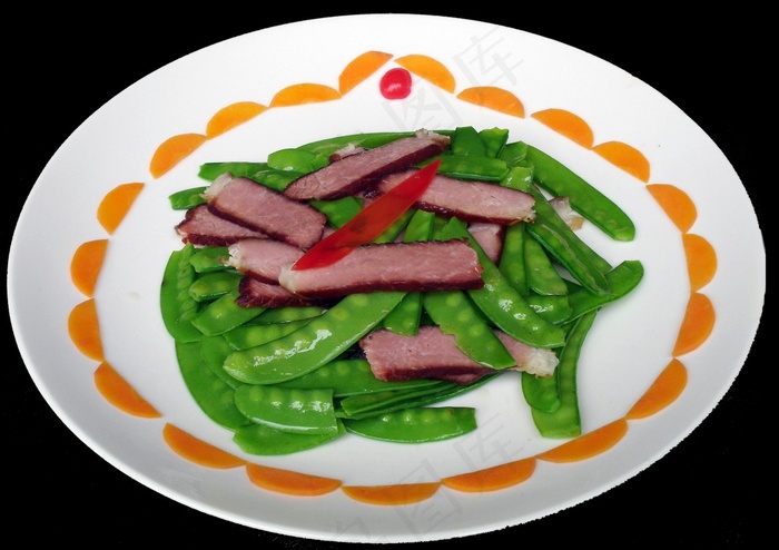 荷兰豆炒腊肉