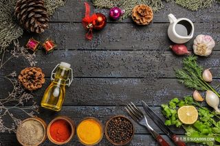 烹饪调味料背景图片