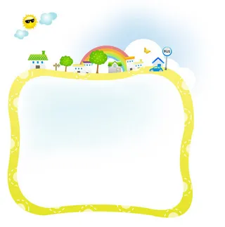 鲜花装饰矢量素材边框花边装饰花边