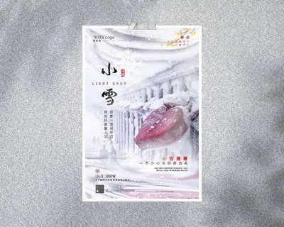 小雪 传统节气海报