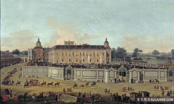 巴塔利奥利弗朗切斯科维斯塔德帕拉西奥建筑风景画