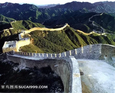 巍巍长城风光素材图片