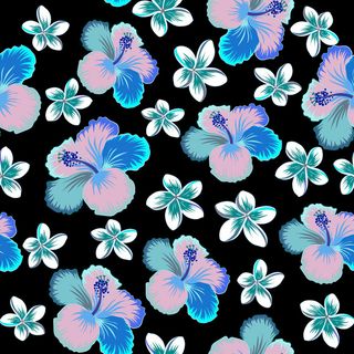 花卉唯美手绘花朵面料纹理手机壳布料面料印花服装矢量图案素材