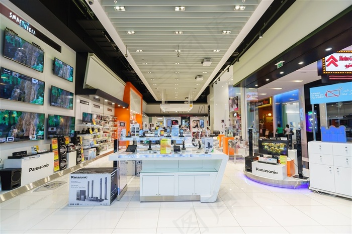 迪拜商店超市景色高清摄影图片