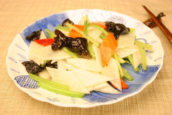 1901香芹木耳炒山药