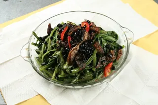 51豆豉鲮鱼油麦菜-乡村小镇