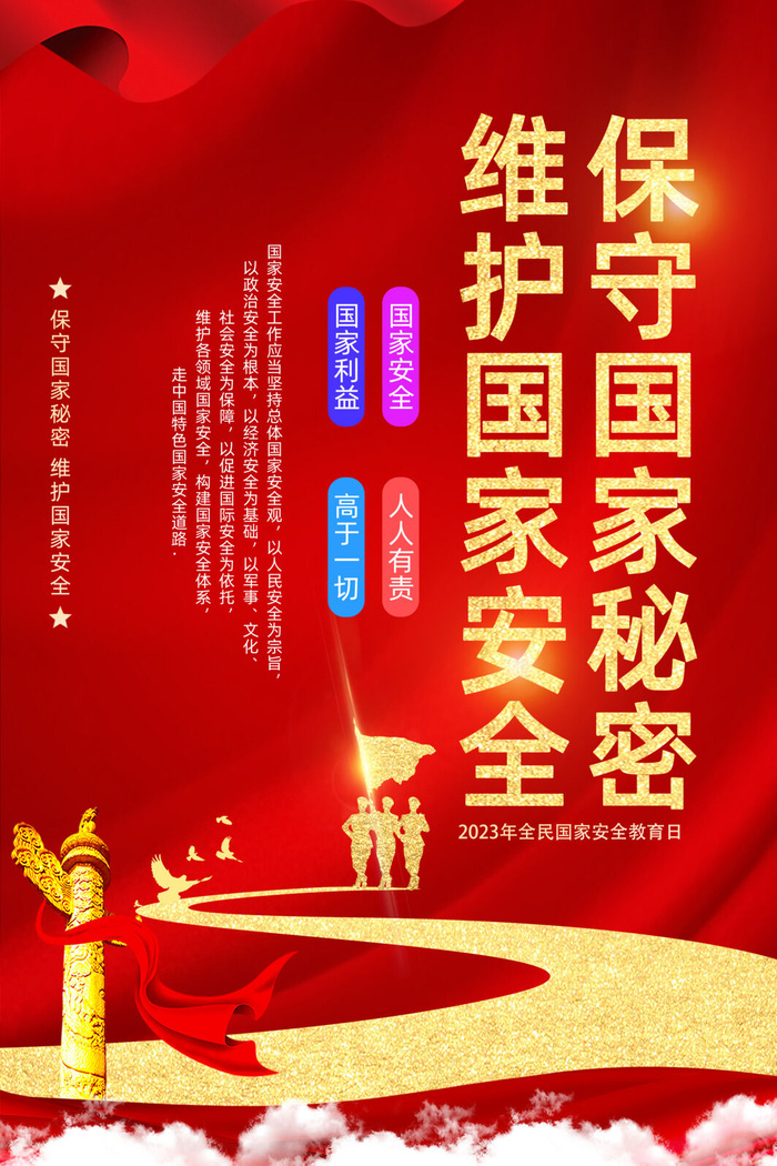 2023年全民国家安全教育日psd模版下载