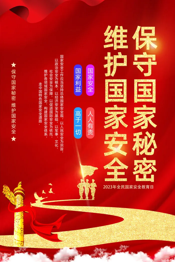 2023年全民国家安全教育日psd模版下载