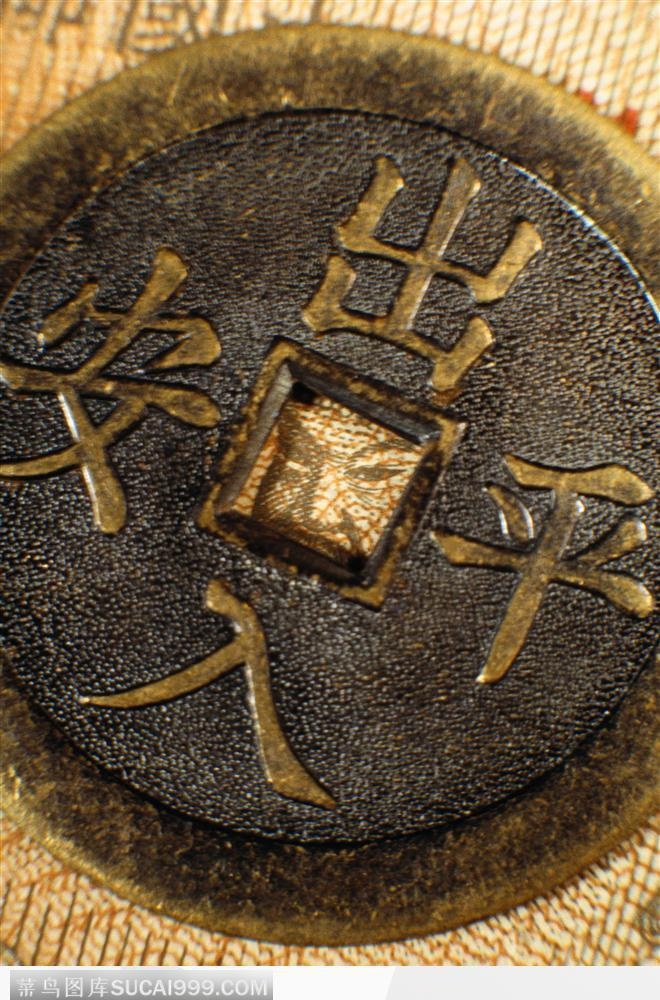 中国古代钱币背景大图