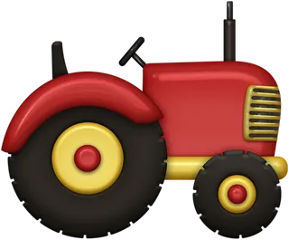 红色拖拉机现代农业