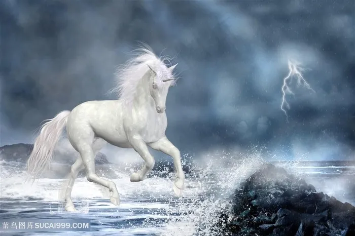 西方神话独角兽高清图片