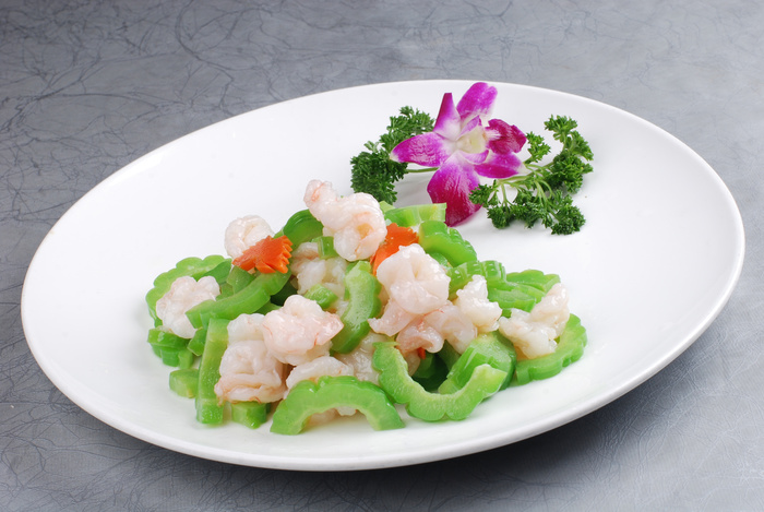 川菜湘菜高清菜谱 苦瓜溜虾球  48
