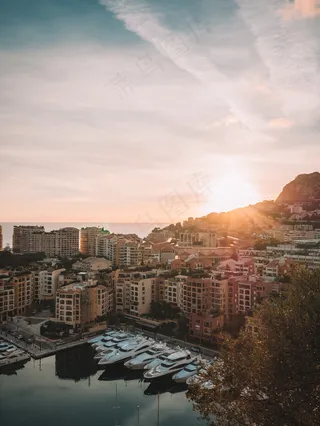 清晨日出风景图片