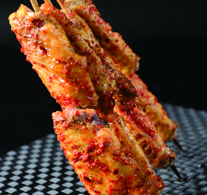 烤鸡翅餐饮菜单烧烤烤串高清图
