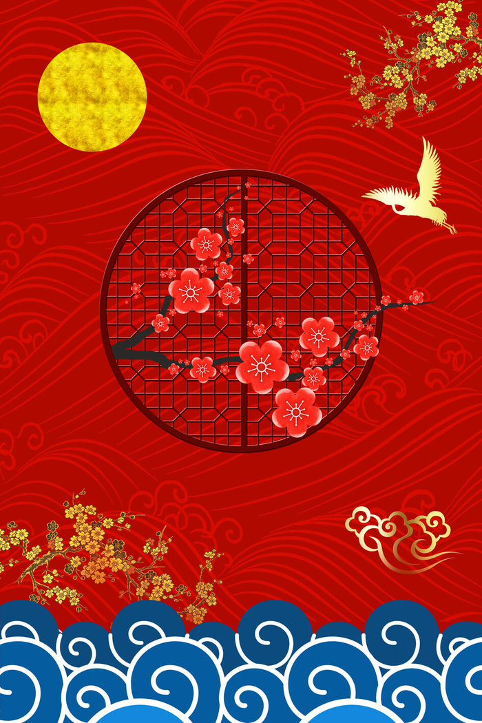 中国风国潮新中式PSD客厅龙纹图案故宫晶瓷轻奢芯画挂画素材设计psd模版下载