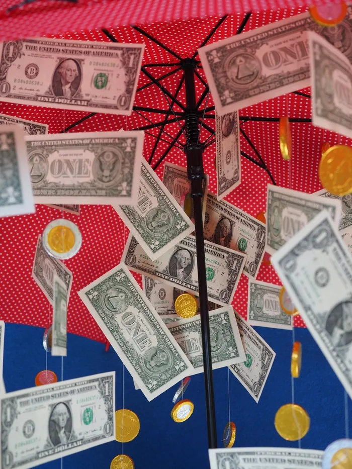 创意美元雨伞图片-第3张