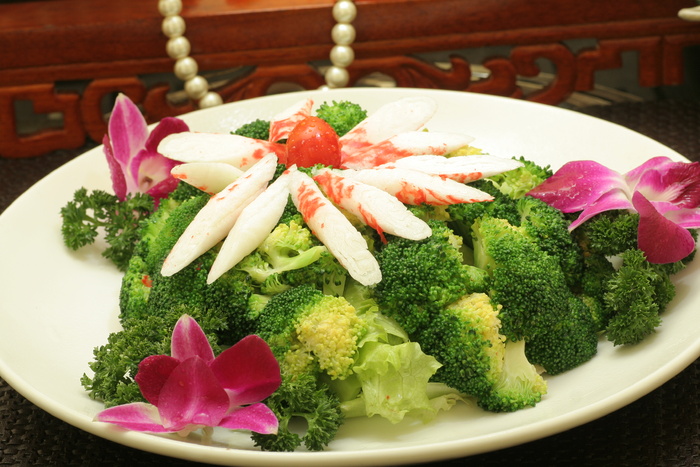 蟹肉西兰花 (1)