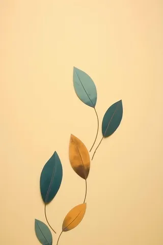 落叶秋叶平铺简约大气背景