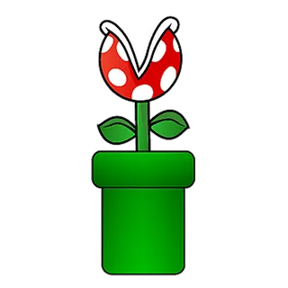 马里奥食人花卡通