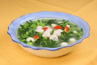 菜菠鱼丸16元