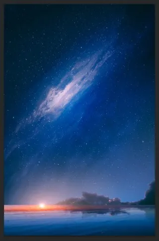 海边 海浪 大海 星空 海浪星空