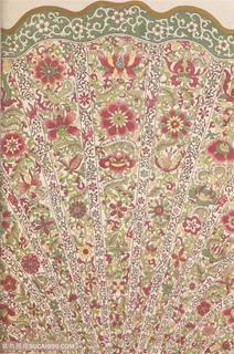 扇形背景花绘工笔画中式传统纹样集锦中国风图片 扇形背景花绘工笔画中式传统纹样集锦中国风图片