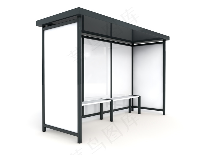 高清候车亭广告牌图片