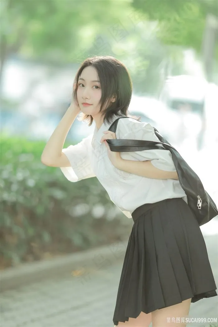 可爱调皮清纯日系jk服美女图片