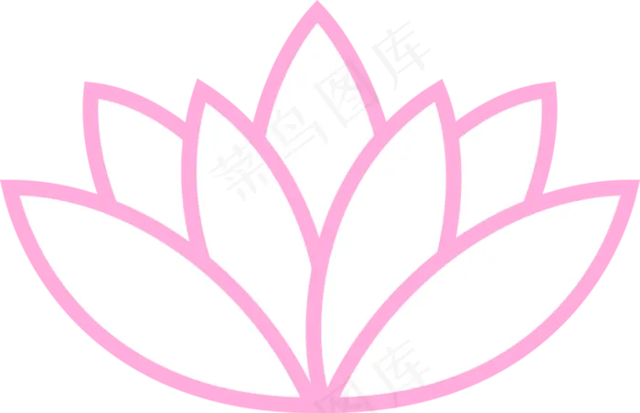 荷花素材 免抠 荷花 复古 中国风 莲花 荷叶 花朵 图标