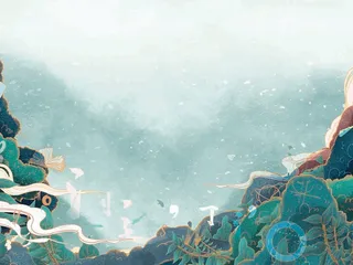 背景 海报 古风 绿色