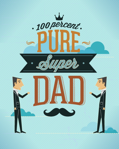 父亲节英文艺术字