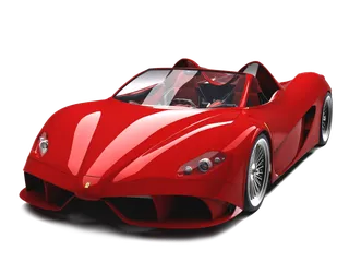 透明跑车素材小车汽车PNG免扣素材