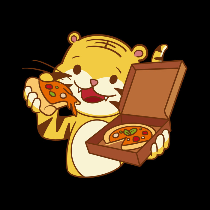 中国风2022虎年元旦新年卡通老虎形象装饰元素插画ps素材