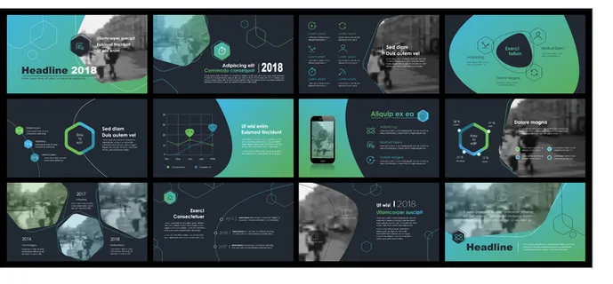 演示文稿公司报告市场营销年度报告使用设计