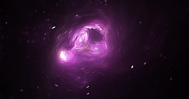 梵高星空质感的太空宇宙底纹背景