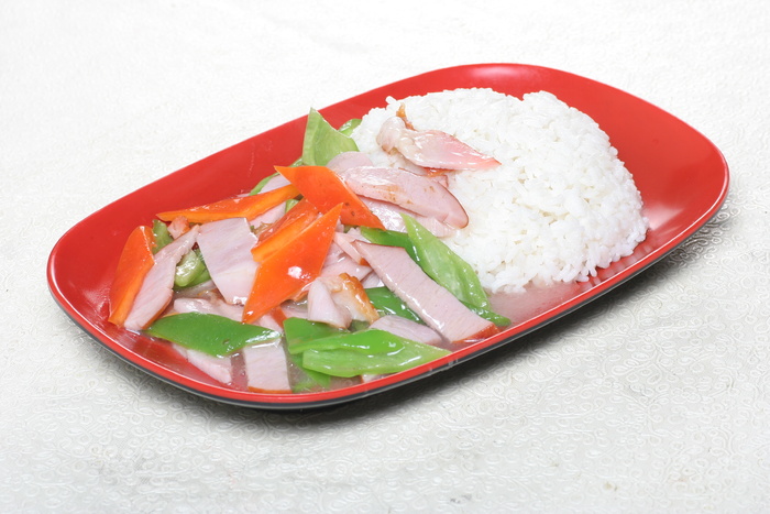 腊肉盖饭
