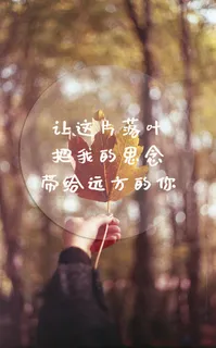秋天关于思念的文字图片