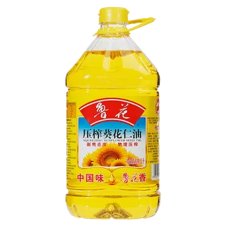 鲁花葵花仁油5升超市商品白底图免抠实物摄影png格式图片透明底