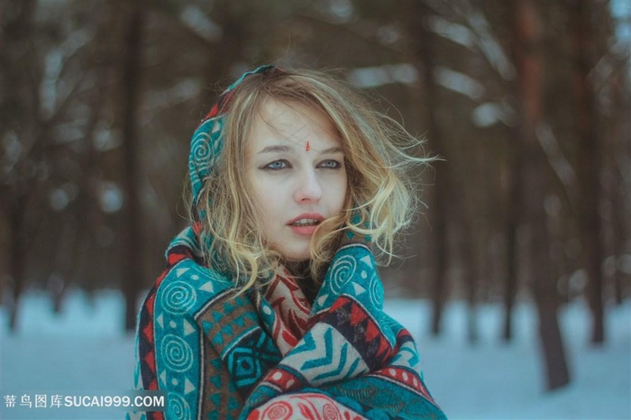 冬季美女图片