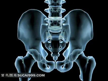 人体骨盆透视图